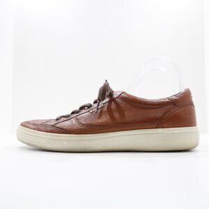 Ecco Soft 7 Brown Leather Low Top Sneakers - Men's 10/EU 44